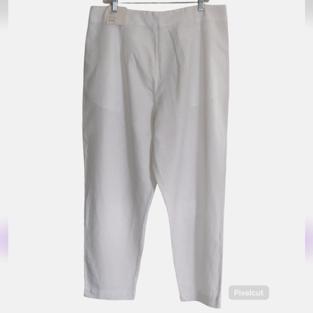 New White Linen Trousers.